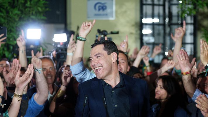 Especiales informativos - El PP pierde la mayoría absoluta y necesitará a Vox, que crece, el PSOE sigue su caída y Adelante casi dobla a Por Andalucía