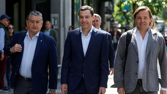 Telediario 1 - Moreno ve "contundente" el resultado para gobernar en solitario y avisa a Vox: "No tiene sentido buscar un sillón"