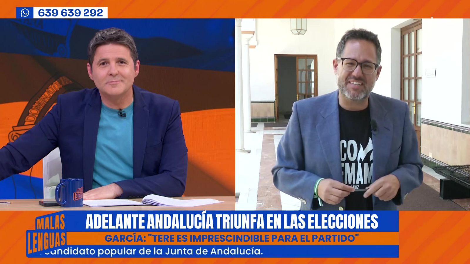 José Ignacio García, líder de Adelante Andalucía - Malas lenguas | Ver