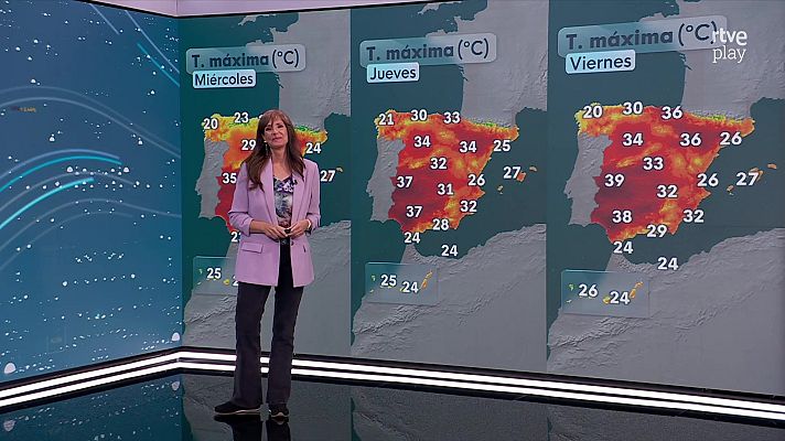 El tiempo - Aumento de las temperaturas máximas en la Península y en Baleares