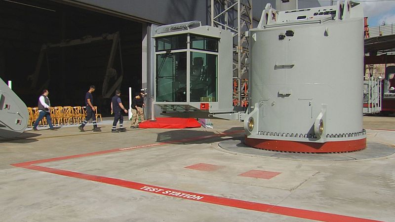Industrias Ferri presenta o maior banco de probas da industria naval de Europa - Telexornal - Galicia | Vexa