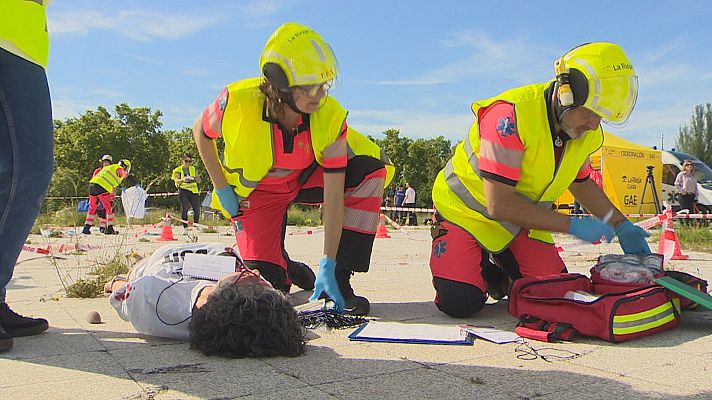  - Primer simulacro sanitario de un accidente con varios heridos en La Rioja