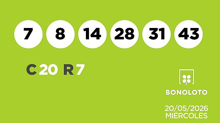 SELAE - Sorteo de la Lotería Bonoloto del 20/05/2026