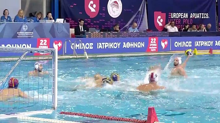 Waterpolo - Liga Europea Masculina. 1/4 Final 6º Partido: Olympiacos SFP - CN At. Barceloneta 