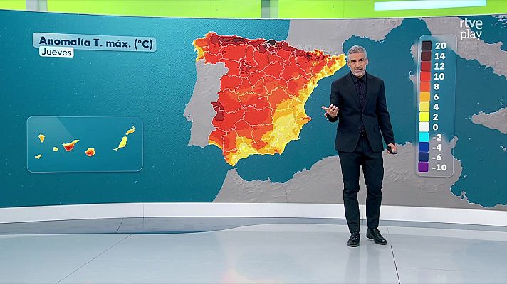 El tiempo - Ascenso notable de las temperaturas máximas en el Cantábrico