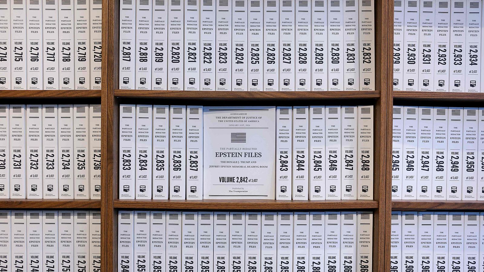 Una muestra en Nueva York exhibe cajas con copias de los archivos del caso Epstein | Ver ahora