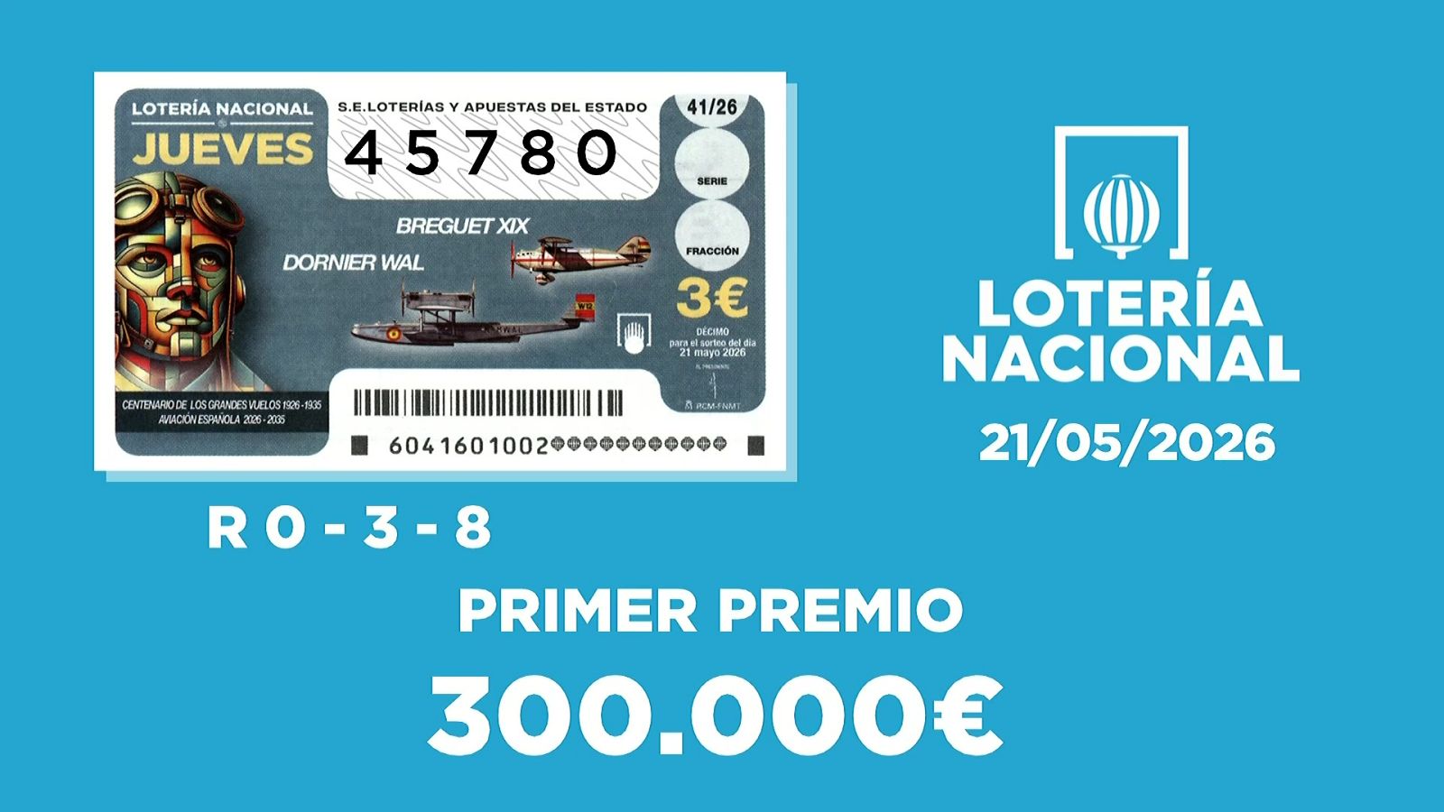 Sorteo de la Lotería Nacional del 21/05/2026 - Ver ahora