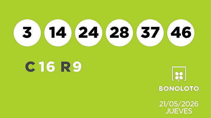 SELAE - Sorteo de la Lotería Bonoloto del 21/05/2026