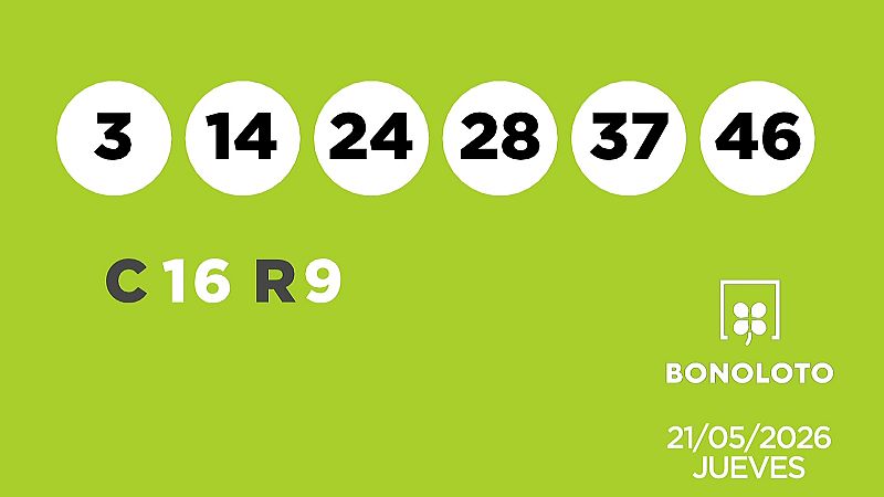 Sorteo de la Lotería Bonoloto del 21/05/2026 - Ver ahora