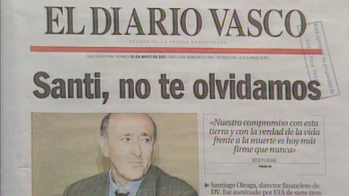 Telenorte - País Vasco - Se cumplen 25 años del asesinato de Santiago Oleaga, director financiero de ‘El diario vasco’, a manos de ETA en San Sebastián