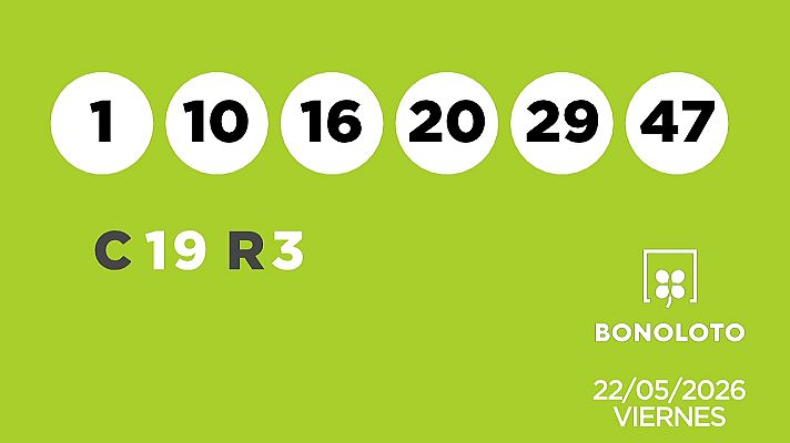 SELAE - Sorteo de la Lotería Bonoloto y Euromillones del 22/05/2026