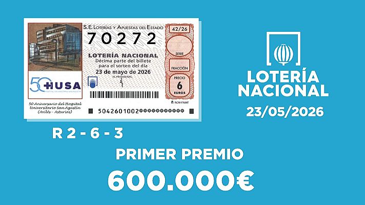 SELAE - Sorteo de la Lotería Nacional del 23/05/2026
