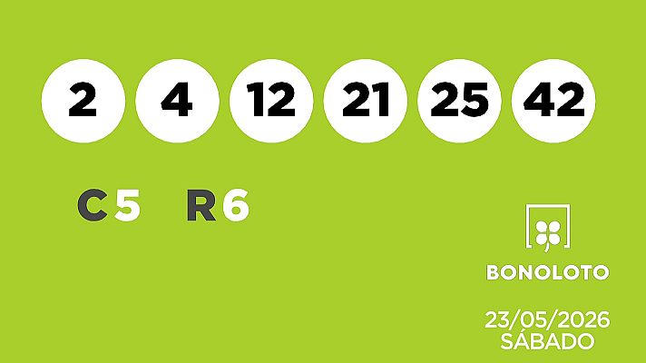 SELAE - Sorteo de la Lotería Bonoloto del 23/05/2026