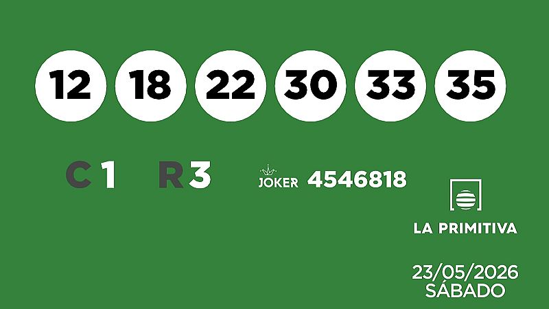 Sorteo de la Lotería Primitiva y Joker del 23/05/2026 - Ver ahora
