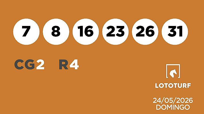 SELAE - Sorteo de Lotería Lototurf: 24/05/2026