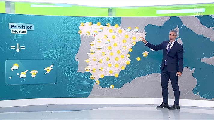 El tiempo - Tormentas fuertes con granizo y rachas muy fuertes de viento en el noroeste peninsular