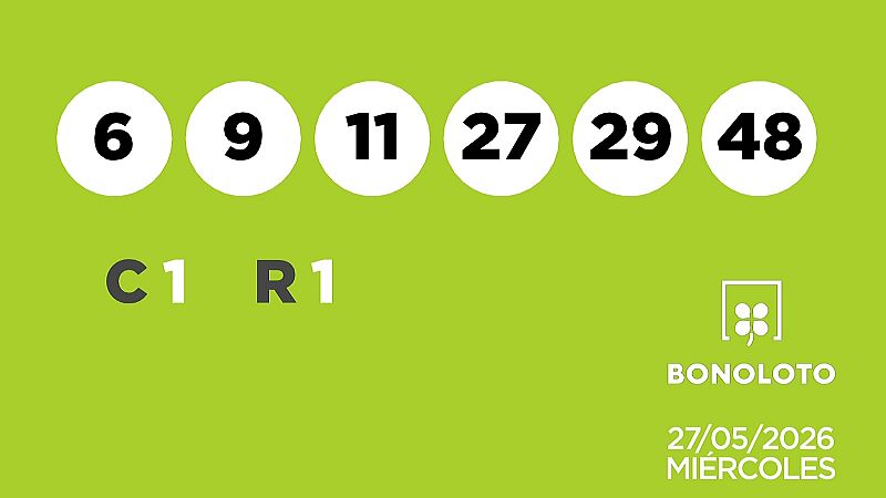 Sorteo de la Lotería Bonoloto del 27/05/2026 - Ver ahora