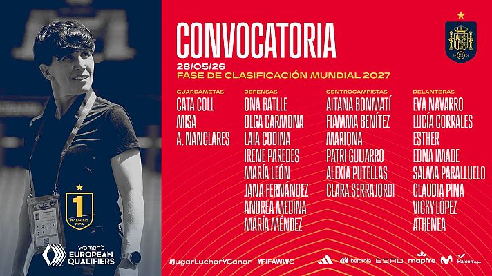 Fútbol - Virginia Torrecilla anuncia la lista de España para el partido contra Inglaterra en su 'casa' de Son Moix