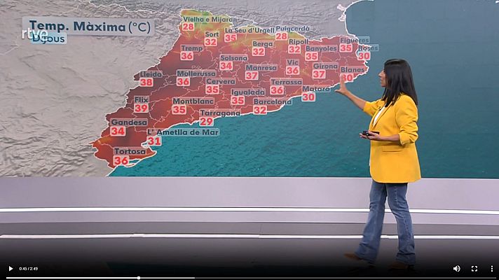 El temps - Avui arribem al pic d'aquesta calor desbocada