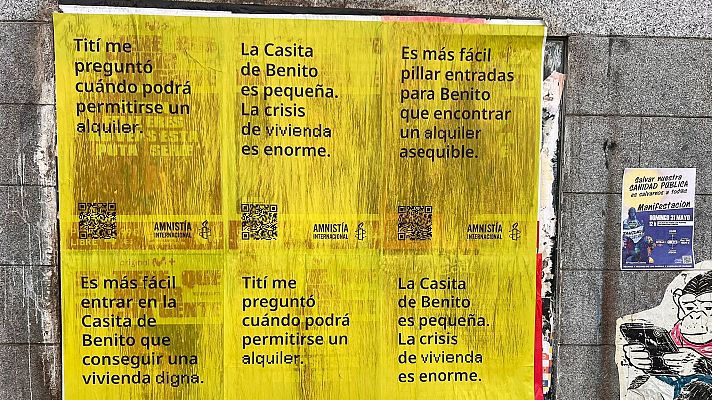 Informativo 24h - Amnistía Internacional denuncia la crisis de vivienda en España apelando a Bad Bunny