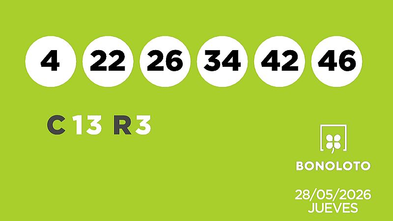 Sorteo de la Lotería Bonoloto del 28/05/2026 - Ver ahora