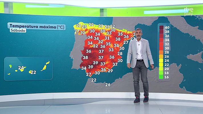 El tiempo - Temperaturas elevadas para la época, máximas que superarán los 34-36 grados en distintos puntos