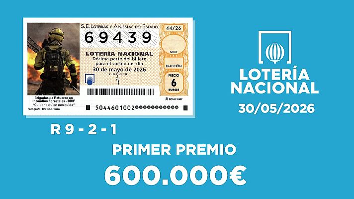 SELAE - Sorteo de la Lotería Nacional del 30/05/2026