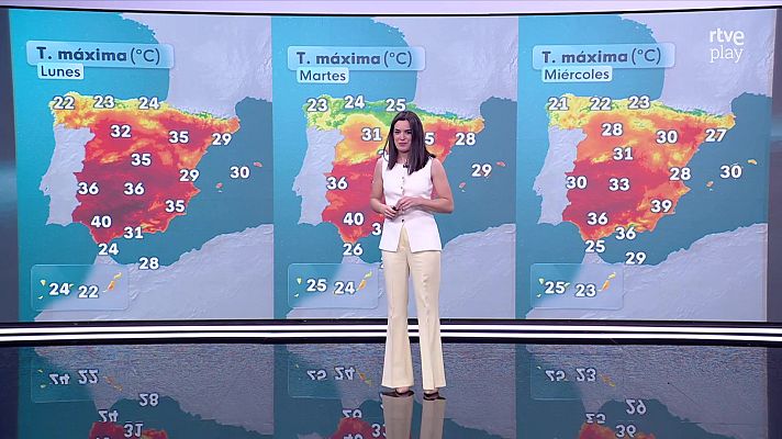 El tiempo - Chubascos y tormentas fuertes y con granizo en el Pirineo y entorno de la Ibérica