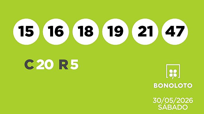 SELAE - Sorteo de la Lotería Bonoloto del 30/05/2026