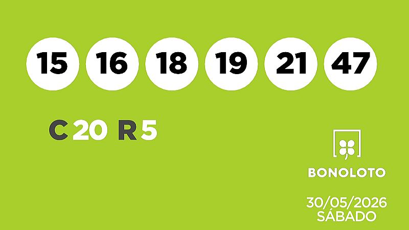 Sorteo de la Lotería Bonoloto del 30/05/2026 - Ver ahora