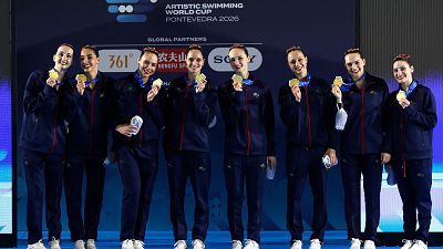 España gana el oro en estilo libre en la Copa del Mundo en Pontevedra