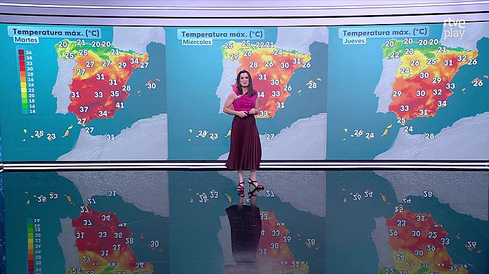 El tiempo - Probables chubascos y tormentas localmente fuertes en el Pirineo e Ibérica orientales