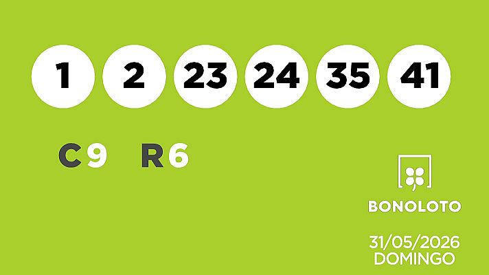 SELAE - Sorteo de la Lotería Bonoloto del 31/05/2026
