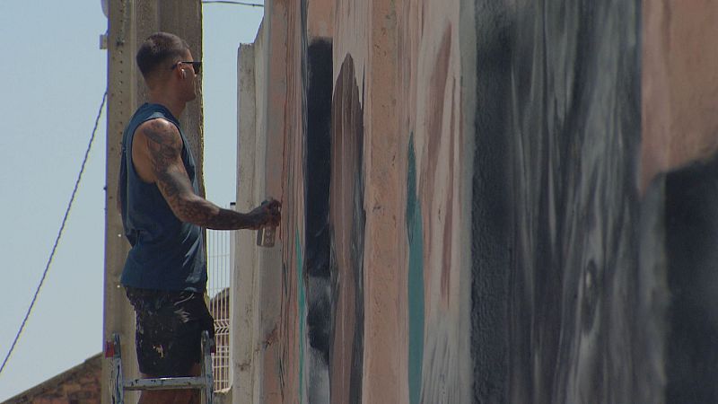 Villafranca se llena de murales en el 31330 Art Festival - Telenavarra | Ver