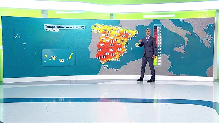 El tiempo - Chubascos y tormentas localmente fuertes en el Pirineo oriental