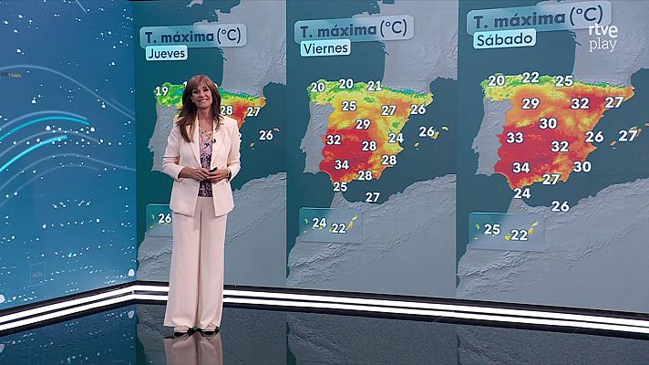 El tiempo - Temperaturas máximas en descenso acusado y generalizado en casi toda la Península