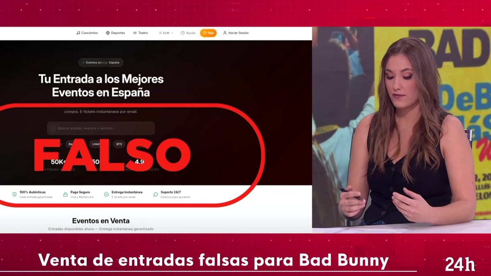 VerificaRTVE te avisa sobre las estafas con la venta de entradas - La tarde en 24h | Ver