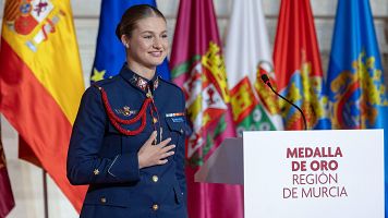 Leonor repasa su formaci�n militar tras recibir la Medalla de Oro de Murcia: "No soy la misma persona"