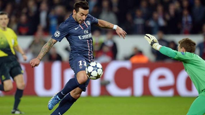 Champions League - Lavezzi empata para el Paris Saint-Germain (1-1)