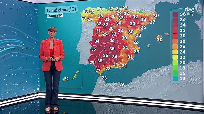 El tiempo - Las temperaturas máximas, descensos notables en los extremos sur y sureste de la Península y nordeste de Mallorca