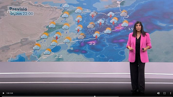 El temps - Dijous de tempestes extenses i localment torrencials. Divendres, la calor ens dona una treva