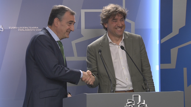 PNV y PSE muestran que, pese a los roces, el pacto de gobierno sigue funcionando | RTVE Play - Ver ahora