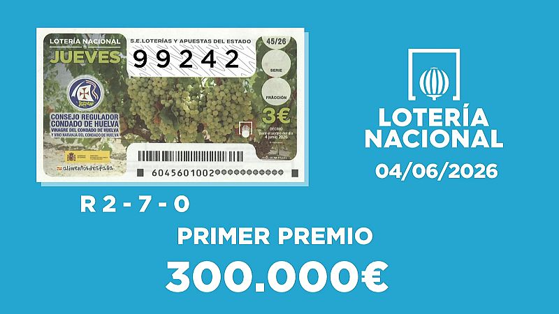 Sorteo de la Loter�a Nacional del 04/06/2026 - Ver ahora