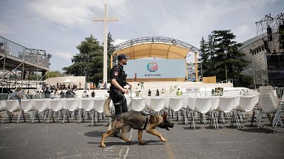 Por aire y tierra: la Policía despliega un dispositivo sin precedentes para la visita de León XIV