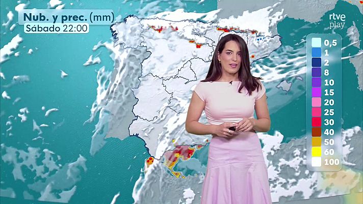 El tiempo - Descenso notable de las temperaturas máximas en regiones del tercio este peninsular y Alborán