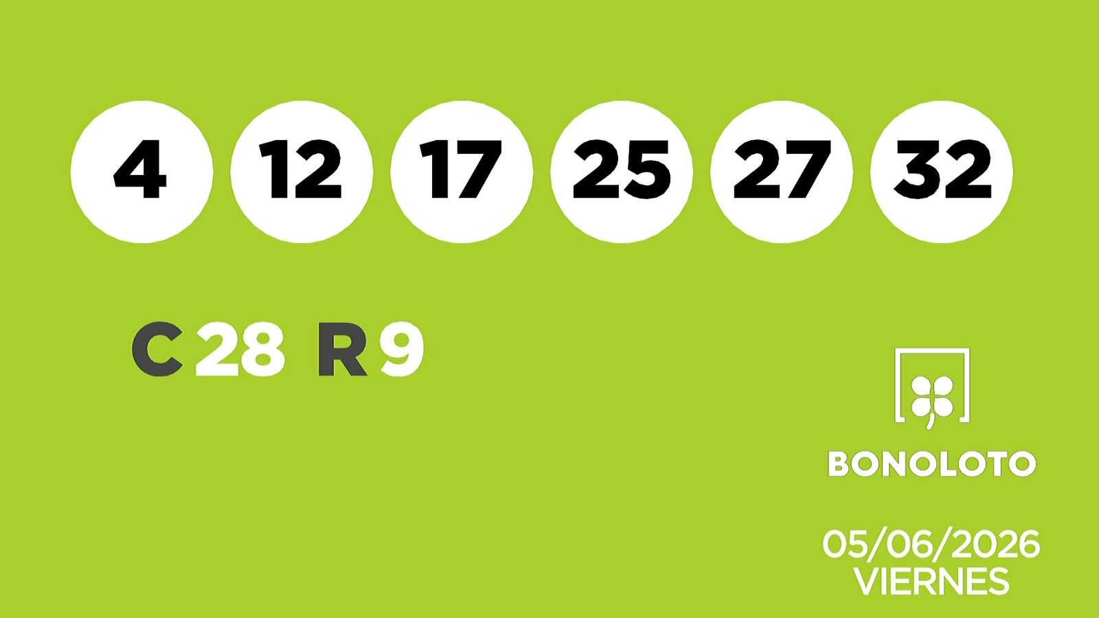 Sorteo de la Lotería Bonoloto y Euromillones del 05/06/2026 - Ver ahora