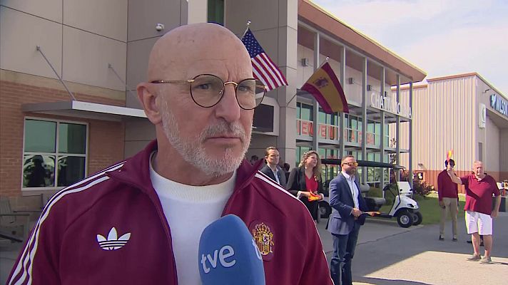 Copa Mundial de la FIFA 2026 - De la Fuente, en la llegada de España a Chattanooga: "Quizá sea un poco prematuro pensar en Lamine para el debut"