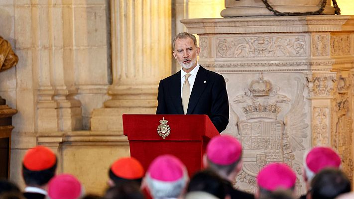 RTVE Noticias Vídeo - El rey Felipe VI lamenta el "dolor" por los abusos en la Iglesia y agradece al papa su "claridad y firmeza" en este tema