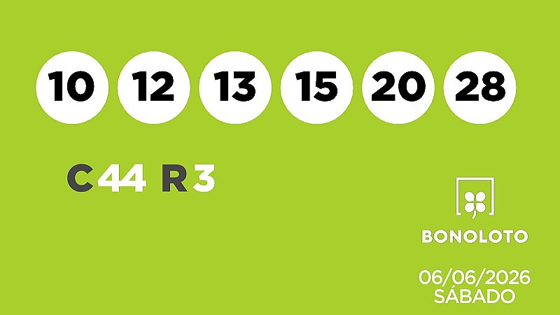 Sorteo de la Lotería Bonoloto del 06/06/2026 - Ver ahora