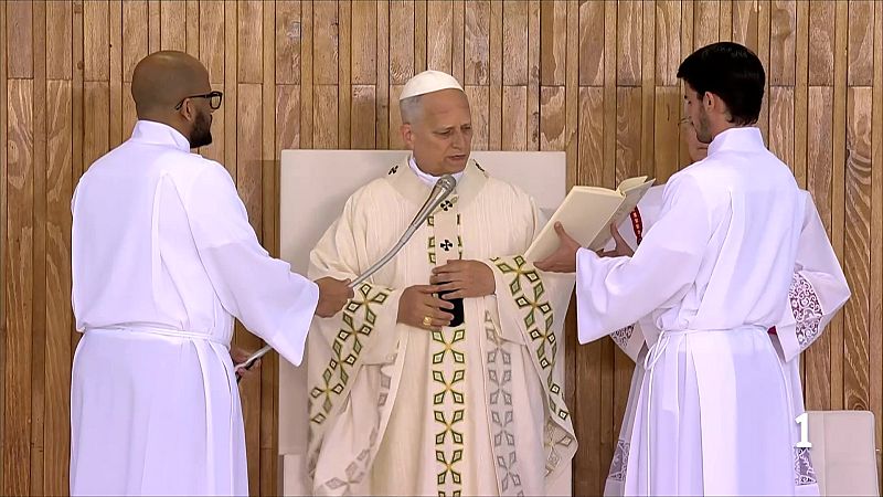 Missa multitudinària del papa a Madrid